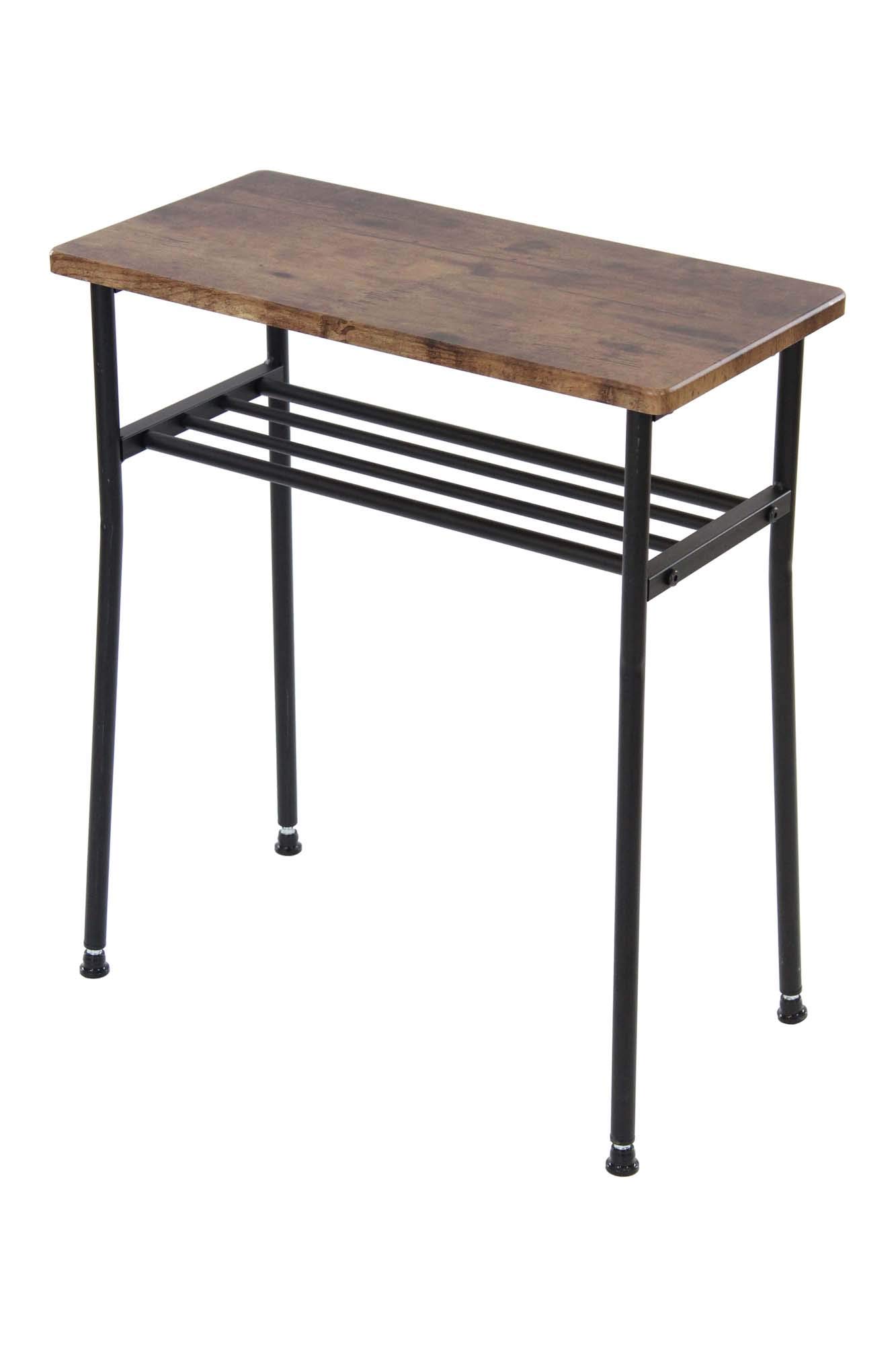 Amazon｜narumikk サイドテーブル ブラウン 48×24×55cm 27-345